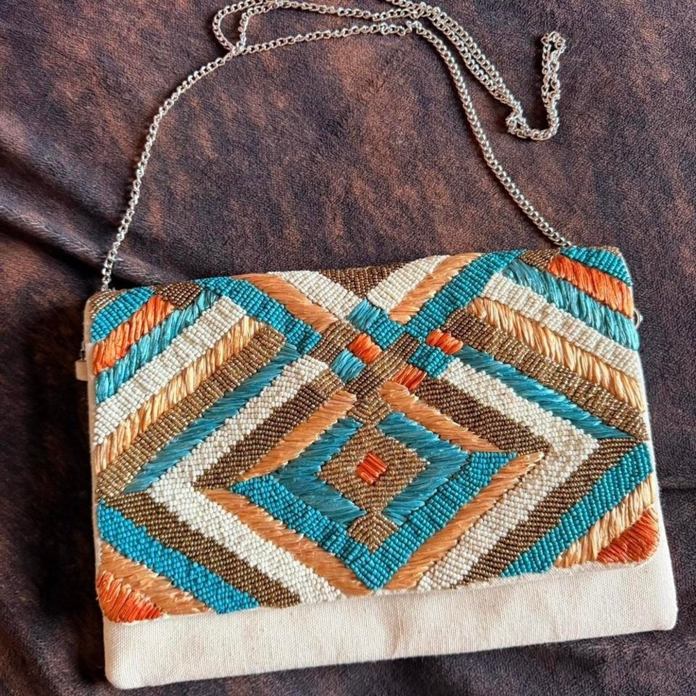 Glass beaded purse BOHOEMIAN